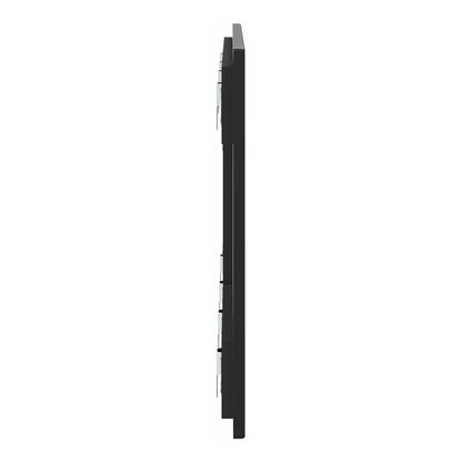 Side profile of the wall-mounted headboard showing its slim depth