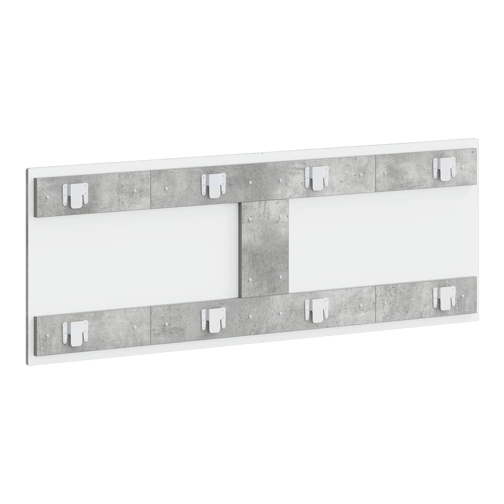 Back of the headboard with mounting brackets attached