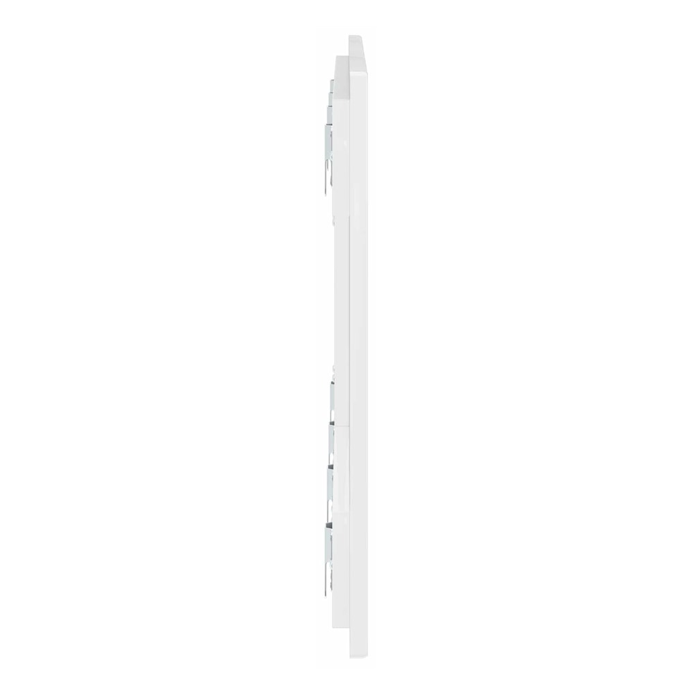 Side view of the high gloss white wall-mounted headboard ARNHEM