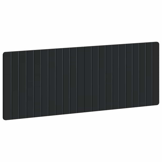The black headboard shown from an angled perspective against a plain white background