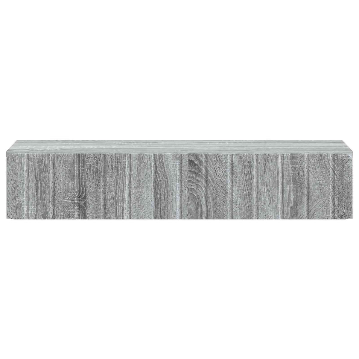 The grey Sonoma wall-mounted side table shown from the front