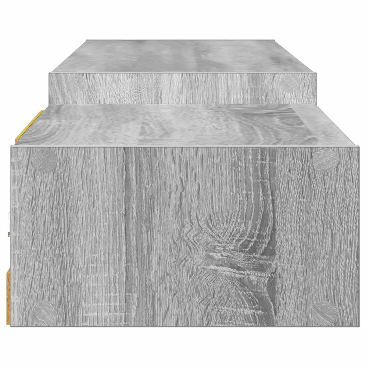 close up of the grey Sonoma wall-mounted TV cabinet texture