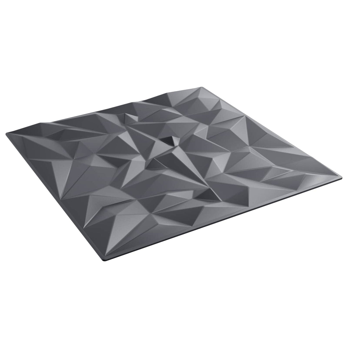 The wall panelling shown from an angled perspective to highlight the geometric surface texture