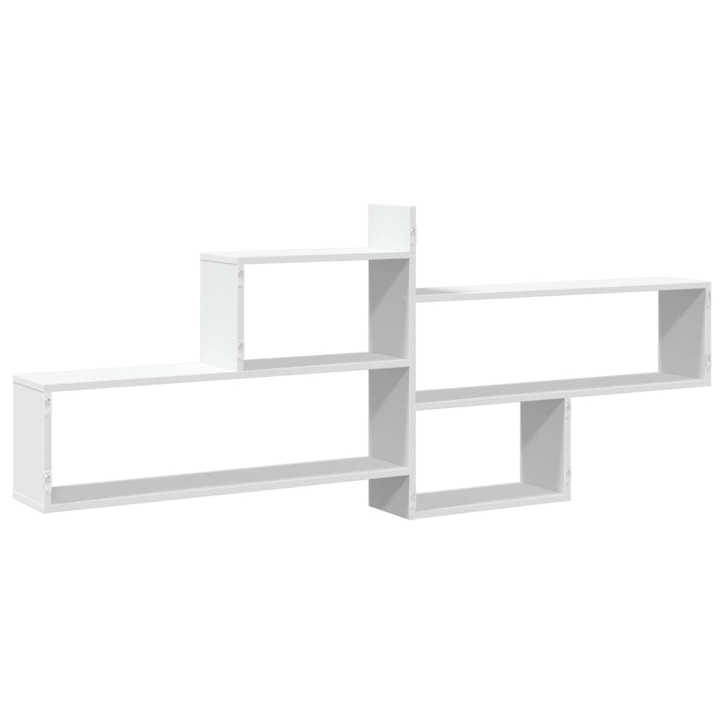 the white wall shelf unit from a slight angle