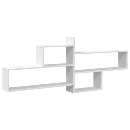 the white wall shelf unit from a slight angle