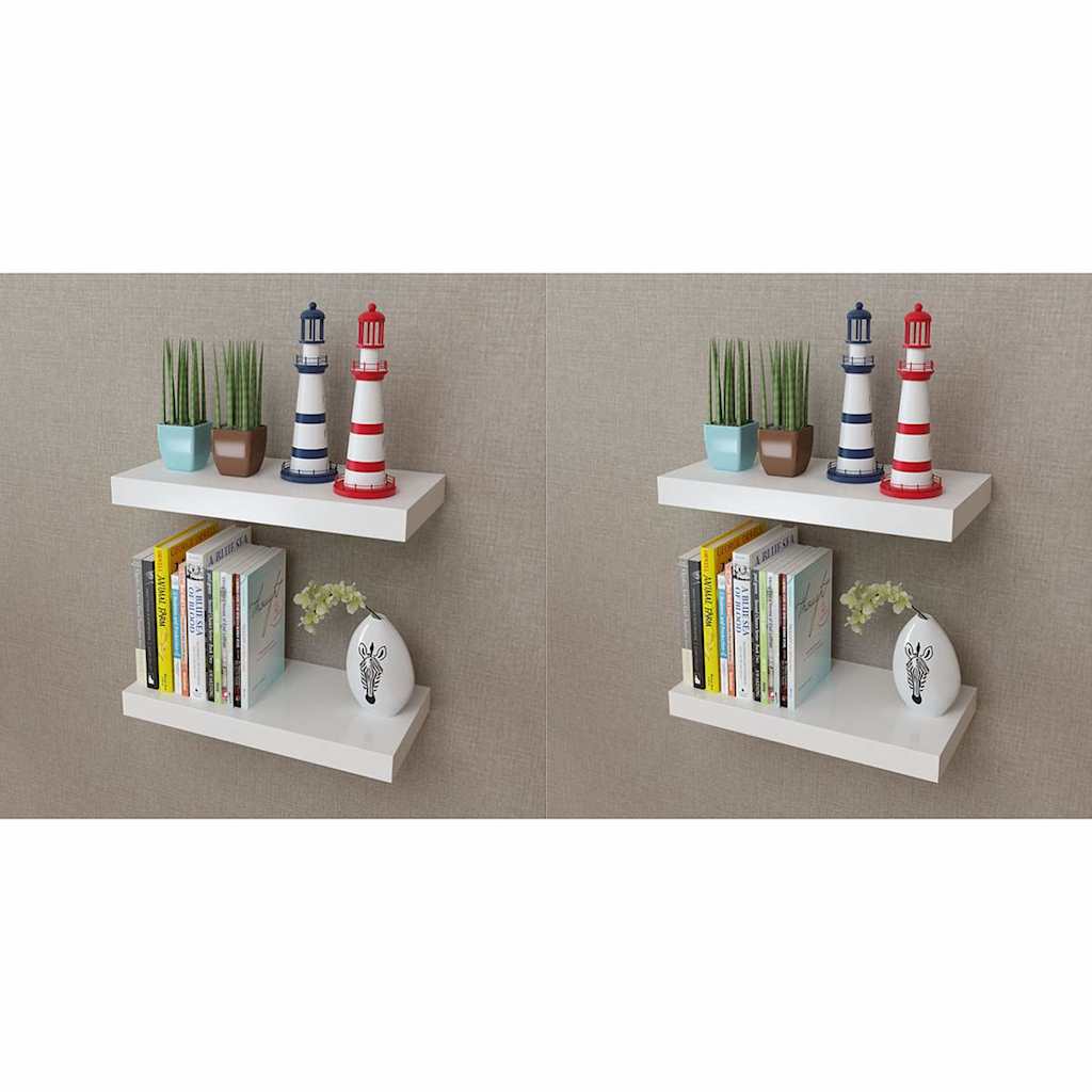 Wall Shelves White 40 cm 4