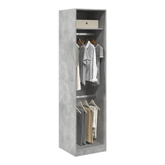 Wardrobe in Concrete Grey