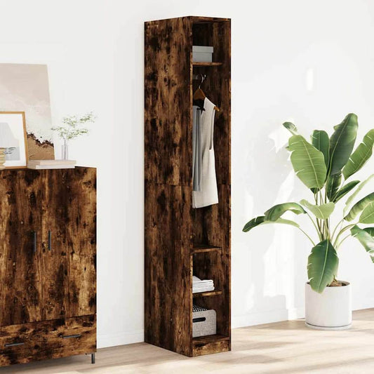 Wardrobe Smoked Oak Engineered Wood