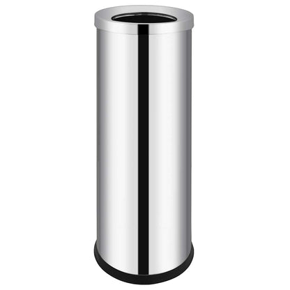 vidaXL Waste Bin Hotel Stainless Steel 32 L standing on a plain white background
