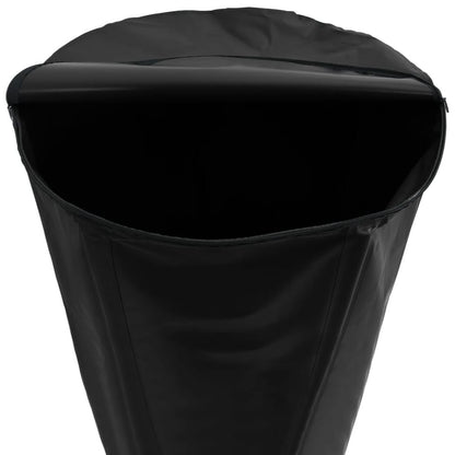 Top opening of the foldable water tank, showing the inside
