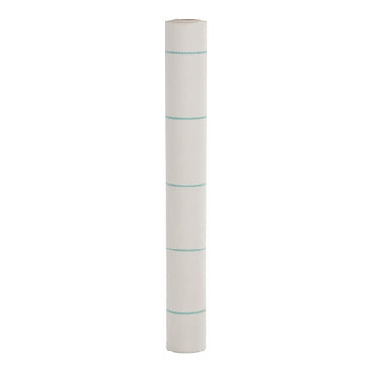 vidaXL Weed Membrane White PP, a roll of white landscape fabric with green lines