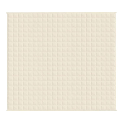 The weighted blanket laid flat showing the square stitched pattern