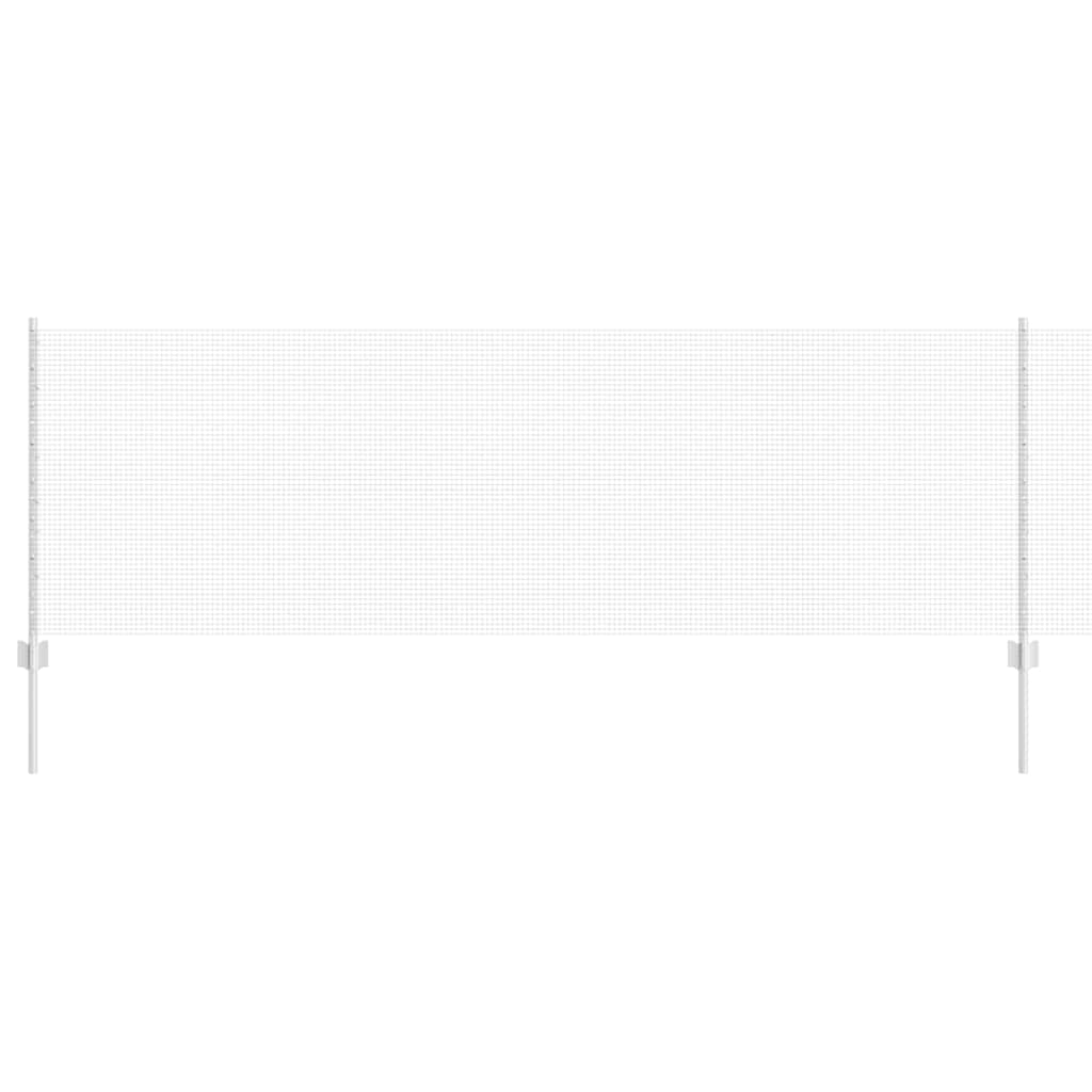The wire fence panels shown against a plain white background with two vertical support posts