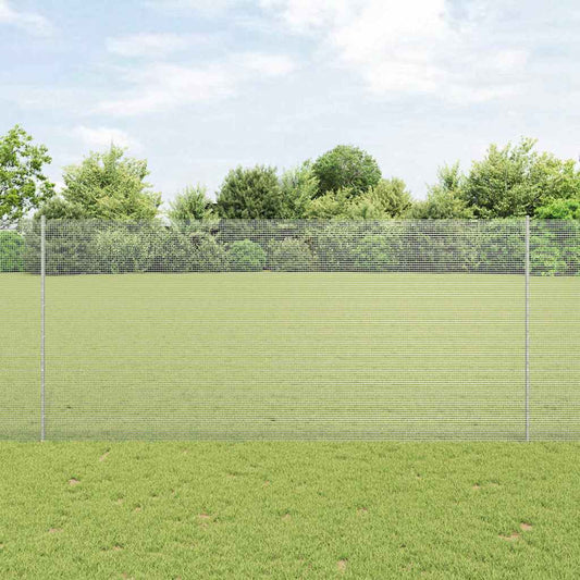 Welded Wire Fence with Posts 10 x 1.4 m Silver Galvanised steel 10 x 1.4 m fence (1.2 x 1.2 cm mesh)–25 x 0.8 m fence (1.2 x 1.2 cm mesh) 10 x 1.4 m fence (1.2 x 1.2 cm mesh)