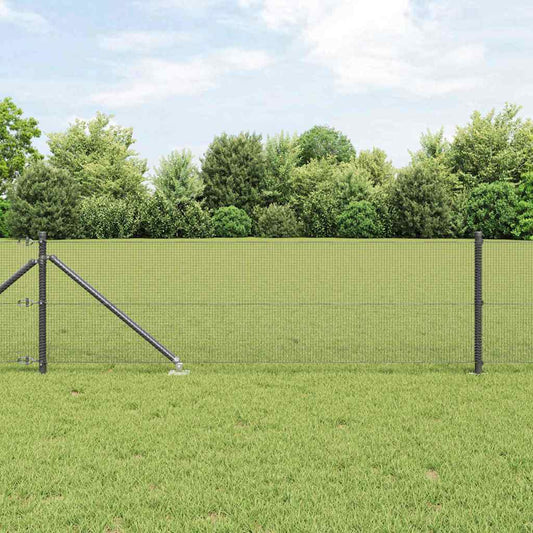 Welded Wire Fence Spikes PVC-coated Steel Grey Length Mesh size