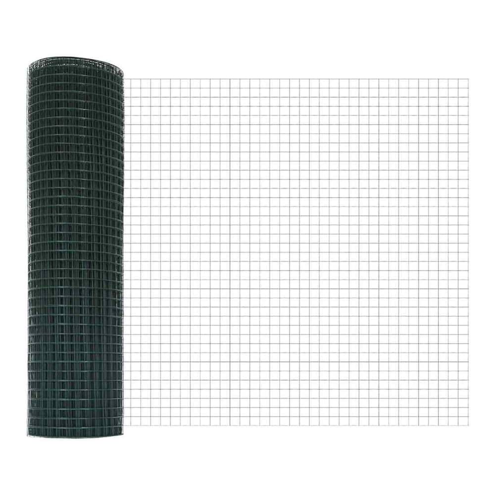 A roll of green wire mesh for the fence
