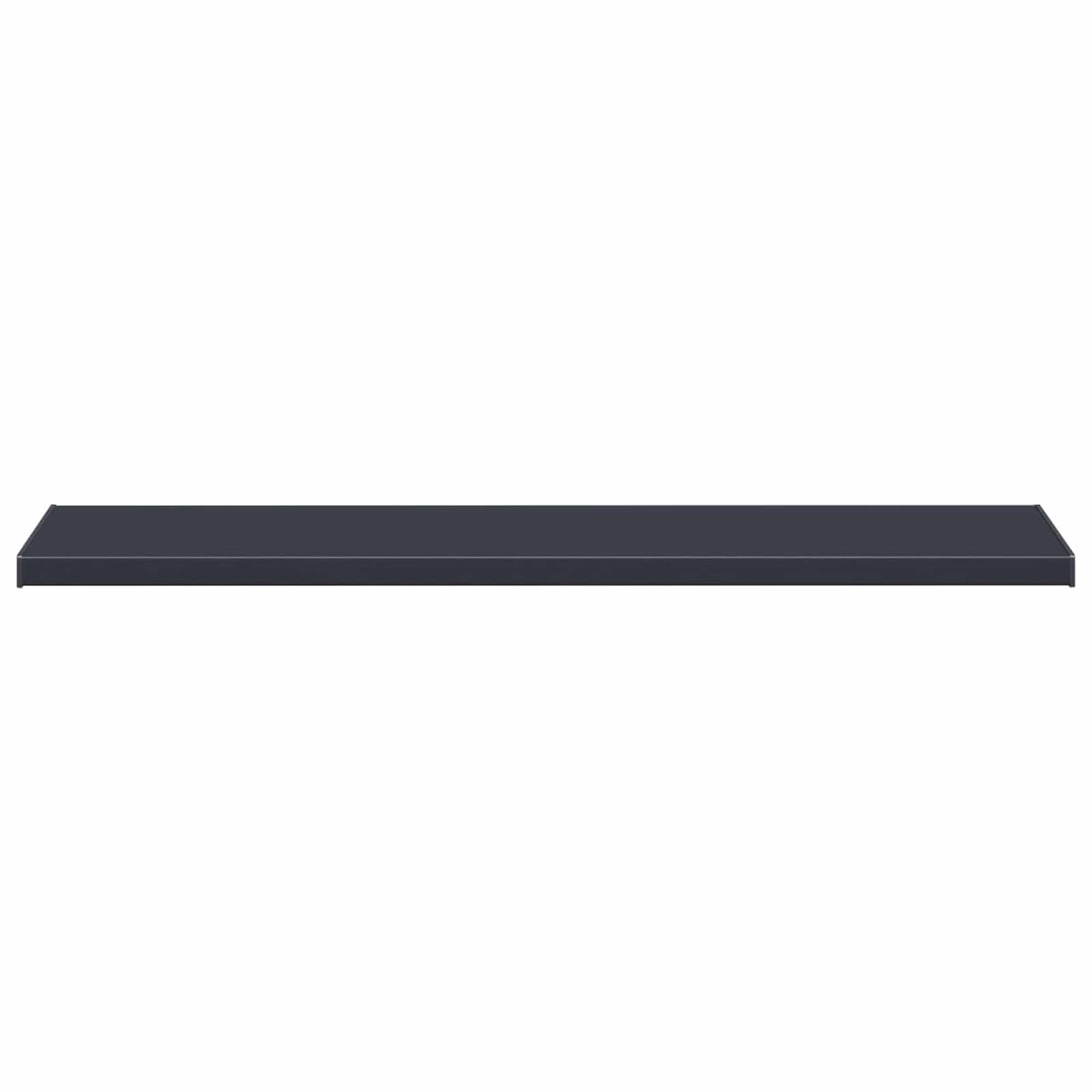 The anthracite window sill with a subtle wood grain texture, showing its flat surface