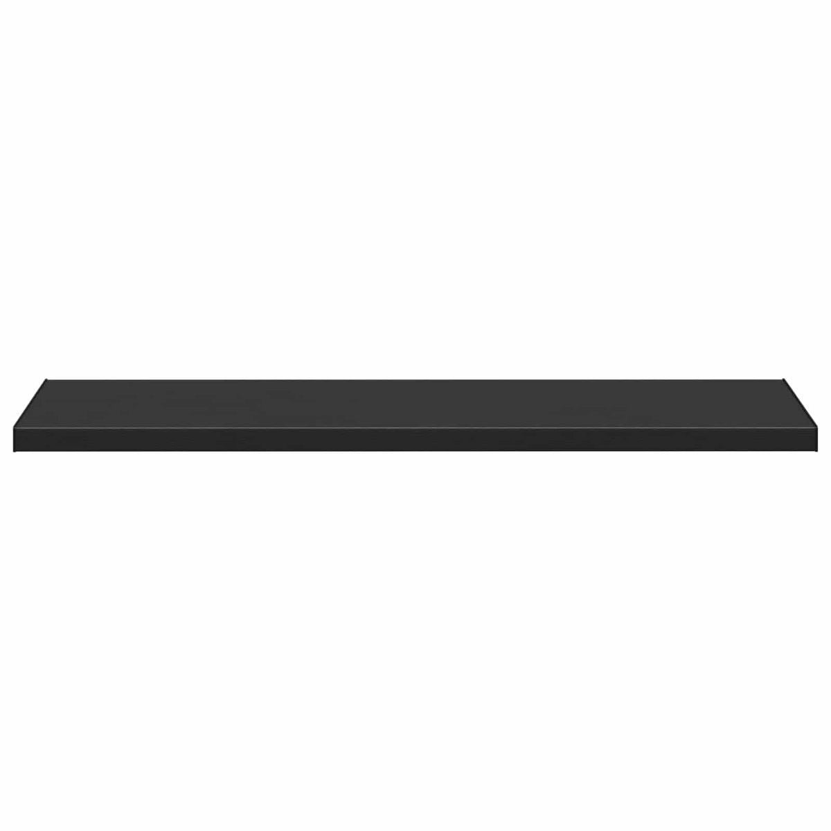 The black window sill viewed from the front to highlight the long straight edge
