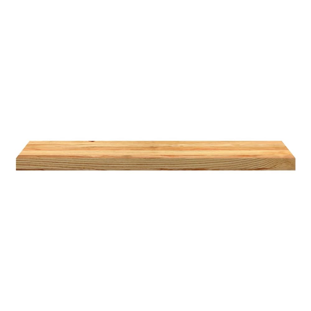 A single light brown wooden window sill shown from the front