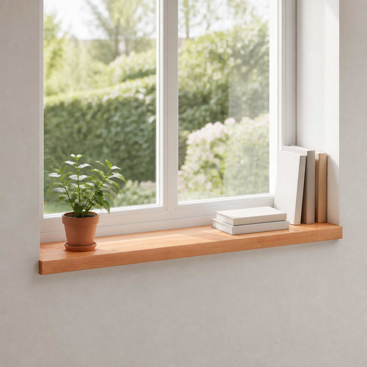 Window Sills 2 pcs Solid Beech Wood Depth 25 cm Varnish 70 cm