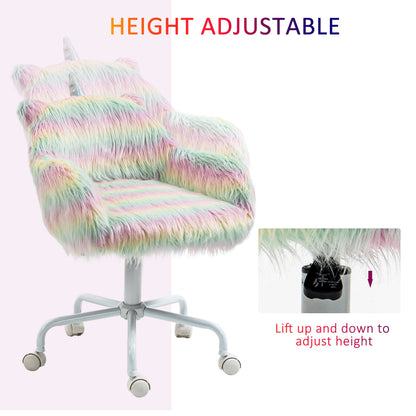 Height adjustable office chair with lever shown