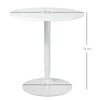 HOMCOM 75H x â70cm Two-Person Minimalistic Dining Table - White