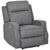 HOMCOM 150  Electric Reclining Chair, with USB port and Footrest - Charcoal Grey