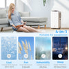 HOMCOM 12,000 BTU 5-in-1 Mobile Air Conditioner, 35mÂ² Radius - White