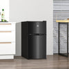HOMCOM 88L Under Counter Fridge Freezer, Small Refrigerator with 5-Setting, 3 Star Freezer Rating, Black
