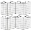 Outsunny Set of 2 Decorative Garden Fence, 8 Panels Metal Picket Fence, Versatile Shapes for Patio Lawn, 365cm x 112cm, Black