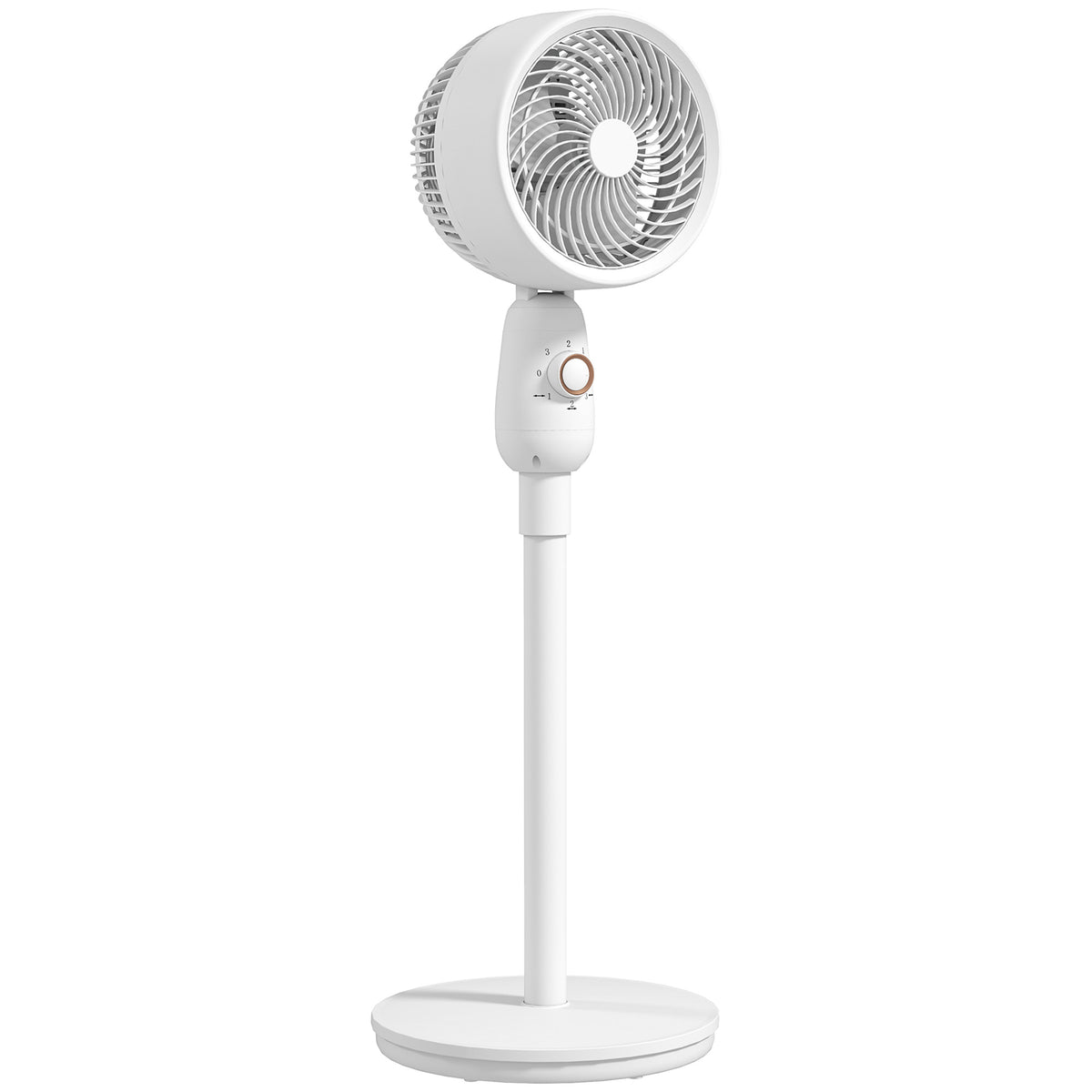 HOMCOM Pedestal Fan in White