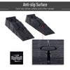 DURHAND 2 Pieces Car Ramps Heavy Duty 2.5 Ton Motorhome Levelling Ramps, Plastic Garage Workshop Car Lift, Portable Automotive Vehicle Campervan Car Ramp, Black