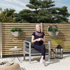 Outsunny Garden Sofa Set of 2, All-Weather Garden Sofa Set with Removable Cushions, Metal Frame Outdoor Furniture for Balcony, Charcoal Grey