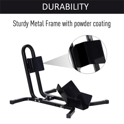HOMCOM Metal Motorcycle Motorbike Wheel Chock Locking Stand System 17", 19", 21"/43, 48, 51 cm Front Wheels Steel Adjustable Fixing Tyre Holder Support
