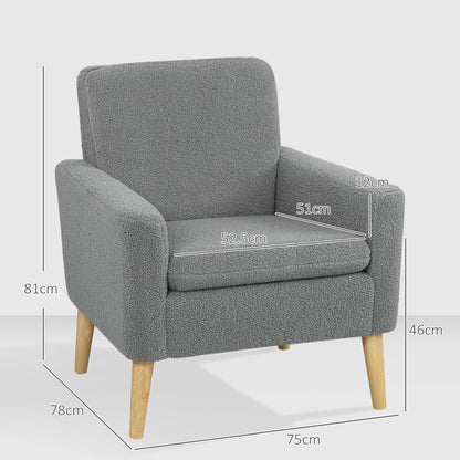 HOMCOM Armchair in Grey