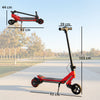 SPORTNOW Electric Scooter for Kids, Foldable E Scooter for Age Age 6+ with LED Display, RGB lights, Up to 16km/h, Red