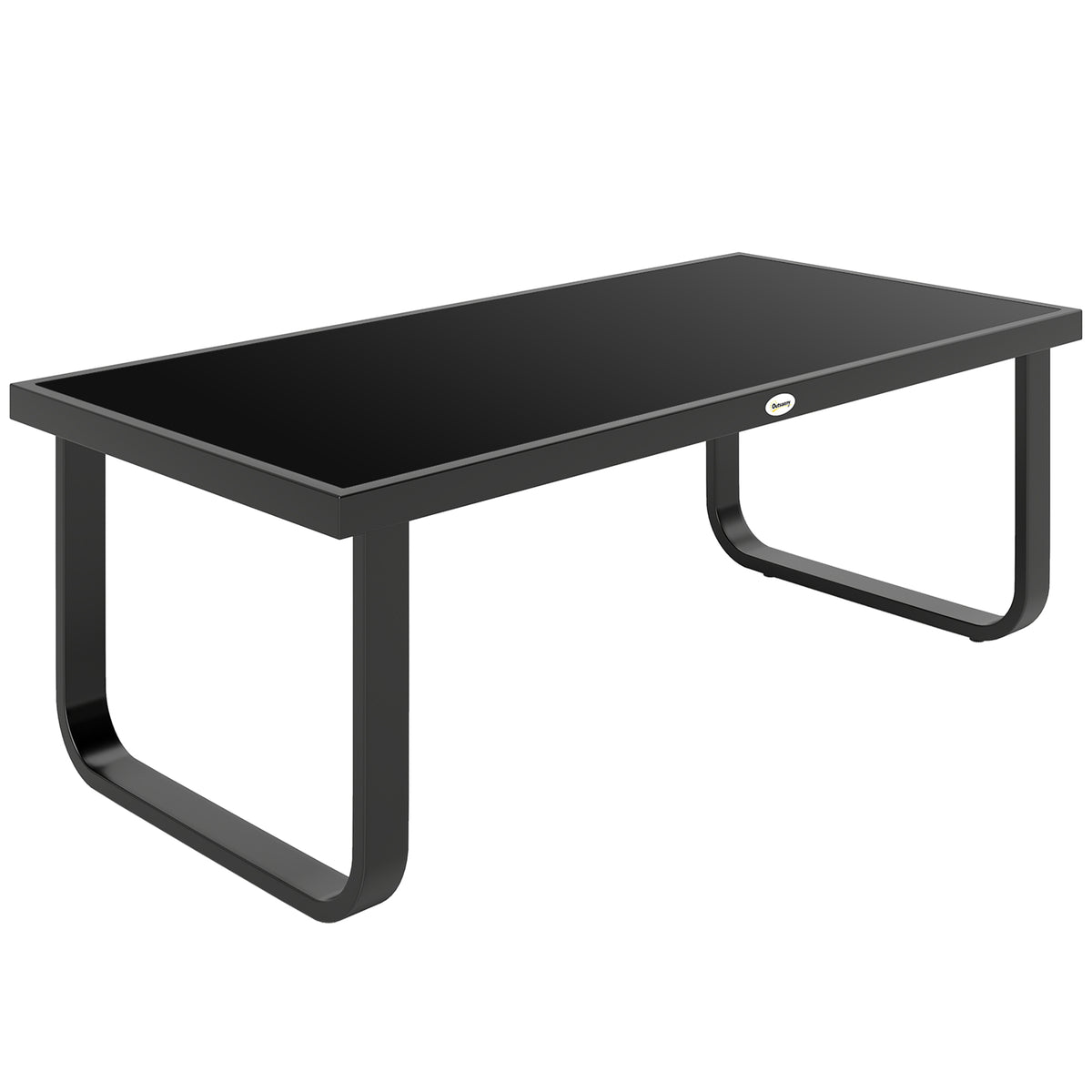 Outsunny Outdoor Garden Coffee Table in Black