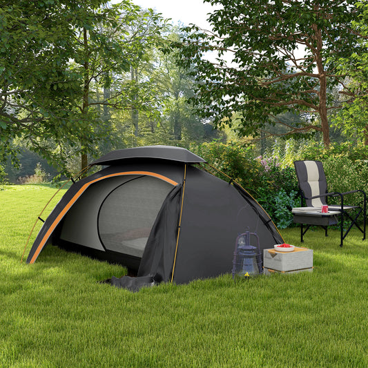 Outsunny Aluminium Frame Camping Tent in Dark Grey