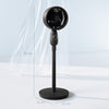 HOMCOM Pedestal Fan, Powerful Air Circulator, 12 Inch Floor Standing Fan with 3 Speed Settings, Oscillating Function for Bedroom, Home and Office, Black