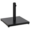 Outsunny Î¦35/38/48MM 18KG Steel Square Parasol Stand Base w/ Adjustable Knob Umbrella Stand Garden Patio Outdoor Home, Black