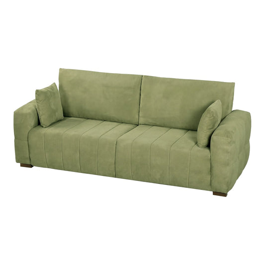 HOMCOM 3 Seater Sofa in Green