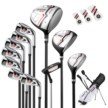 Women's Complete Golf Clubs and Bag Set Right Handed-Red, showing all clubs and the bag