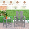 Wood Adirondack Chair with Solid Acacia Wood and 160KG Weight Capacity-Grey