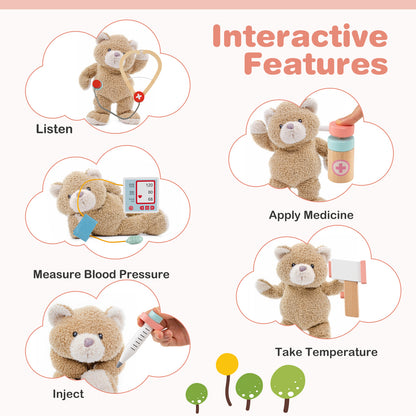 Interactive features of the teddy bear doctor toy