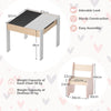Wooden Kids Table and Chair Set with Hidden Storage-Pink