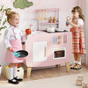 Wooden Kitchen Playset with Stoves and Cookware Accessories
