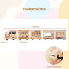 Wooden Sensory Wall Panel with Vanity and Doctor Kit for Kids