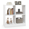 4-cube Wooden Storage Cabinet with Anti-Toppling Device -White