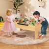 Wooden Train Table 78 Pieces Kids Activity Railway Playset