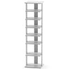 Wooden Vertical Shoe Rack with 7 Shelves-Grey